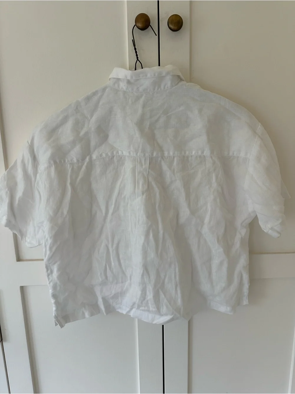 French Brand White Linen Shorts Set XS Bridal Lounge PJ - Picture 6 of 8